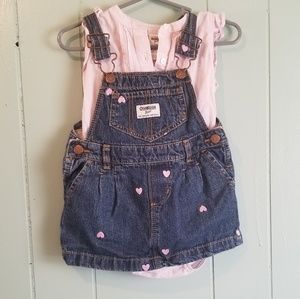 Jean overall dress
